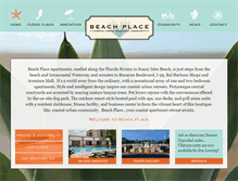 Tablet Screenshot of beachplacesunnyisles.com